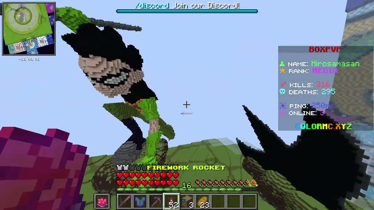 نلعب boxpvp في سيرفر colormc جزء الاول