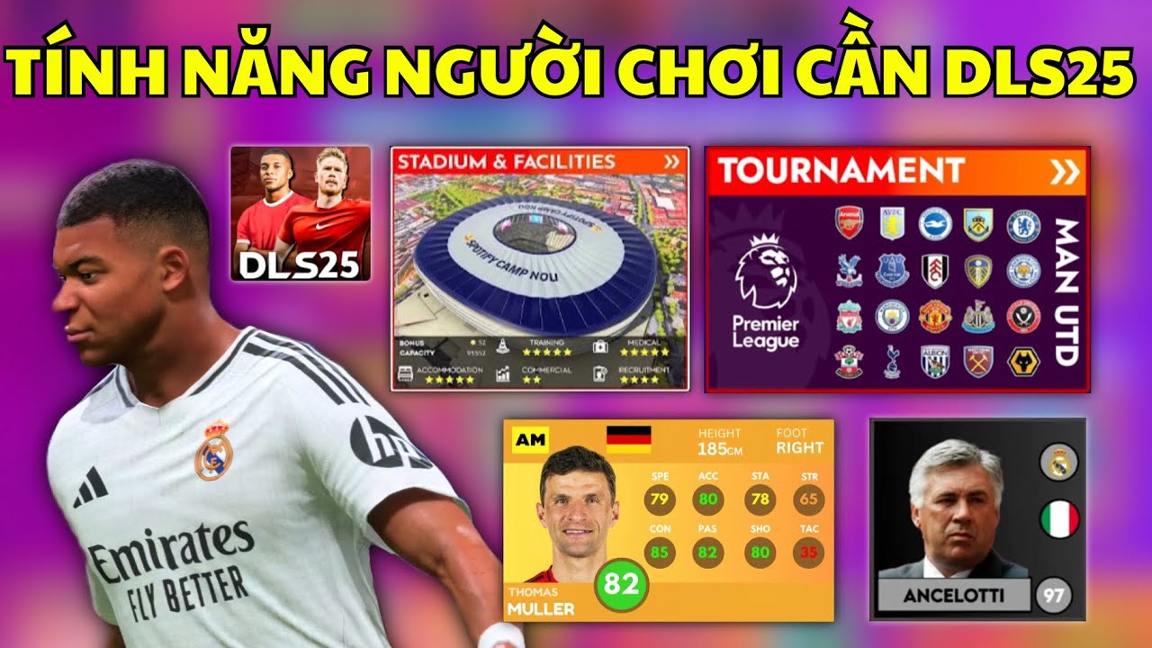 DLS 25 | Tính năng Mới người chơi Rất Cần trong bản Cập Nhật Dream league soccer