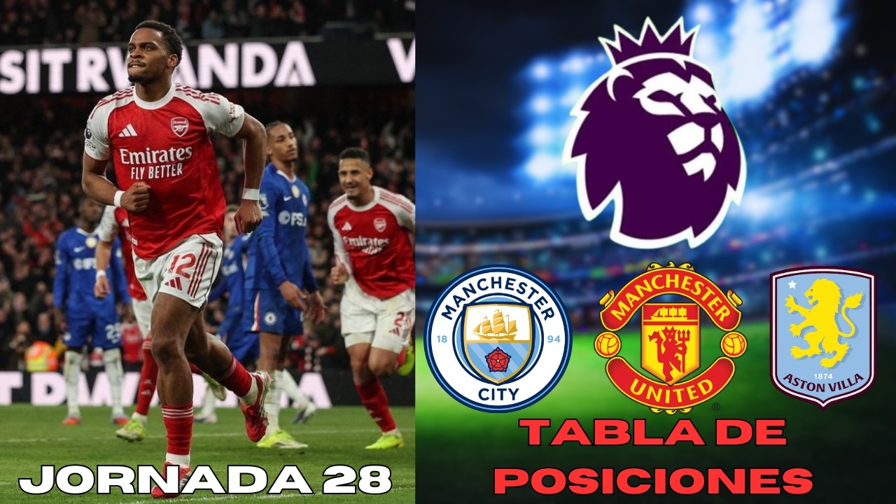 JORNADA 28 de la PREMIER LEAGUE| Resultados y Tabla de Posiciones| ARSENAL 2-1 CHELSEA
