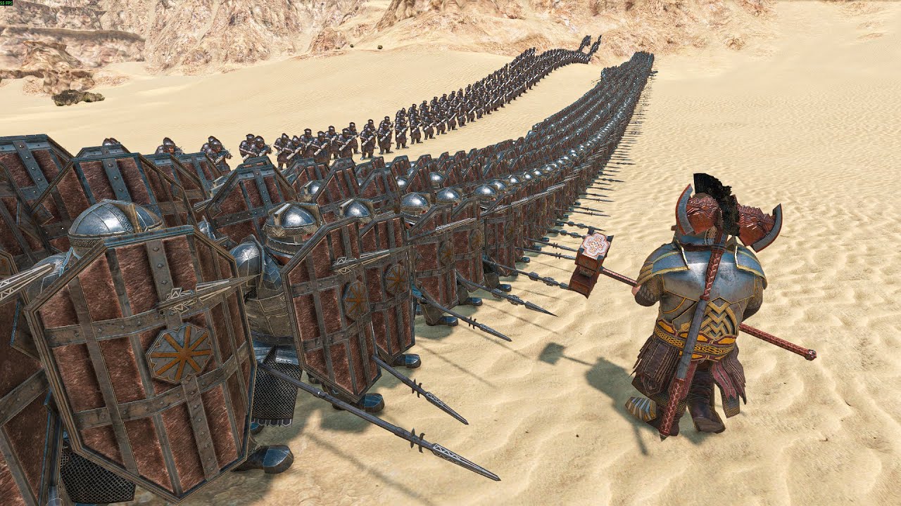 500 Dwarves Defend Against 1000 Orcs in the Desert — The Numbers Favor the Attackers