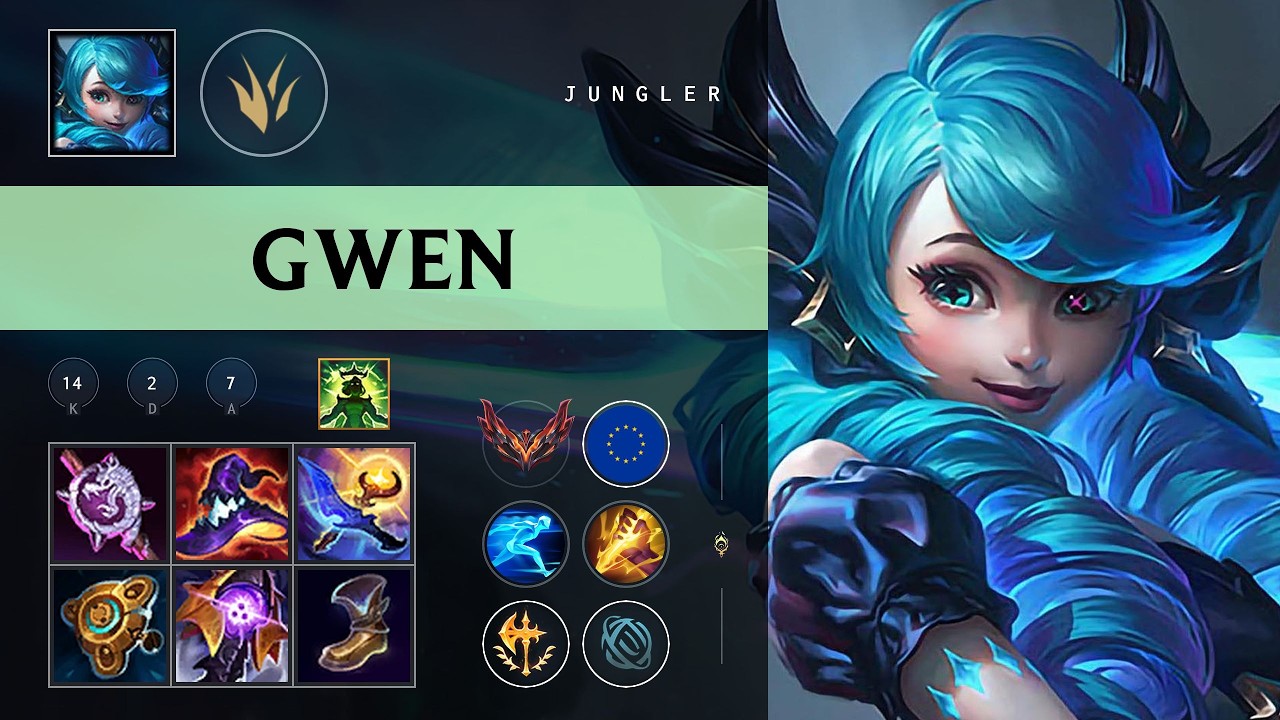 Gwen Jungle vs Nocturne - EUNE Grandmaster Patch 26.08