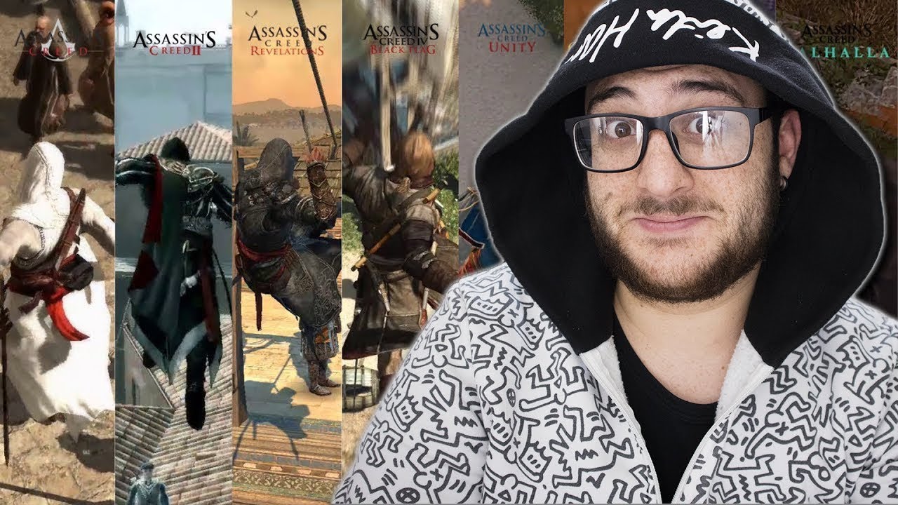 1 MINUTO di ASSASSINI AEREI in TUTTI gli ASSASSIN'S CREED