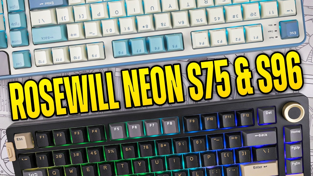 Распаковка и обзор клавиатуры Rosewill Neon S75 / S96