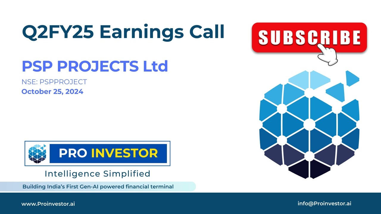 PSP PROJECTS Q2FY25 #earningscall #psp #pspprojects #concall