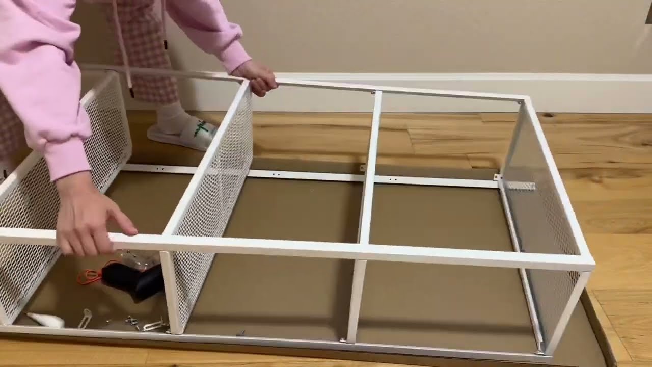 IKEA $24.99 BAGGEBO Shelf unit, metal/white Assembly.