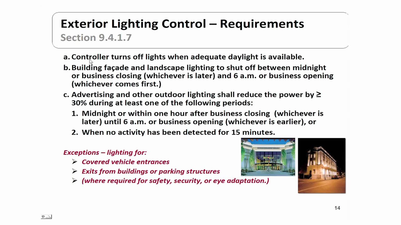 ASHRAE Standard 90.1 2010, Part V-- Lighting Provisions