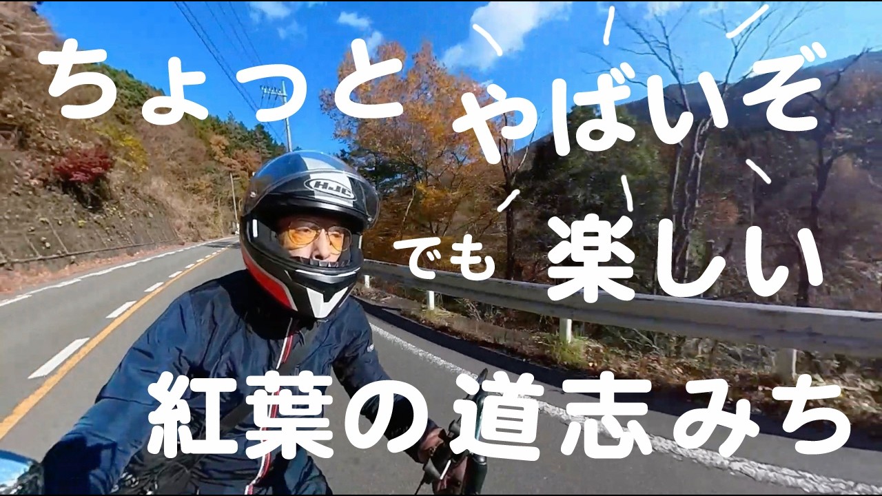 一度目はチキンアウト、三度目の正直で余裕(ホント？)で初心者が紅葉の道志みちを走ります！