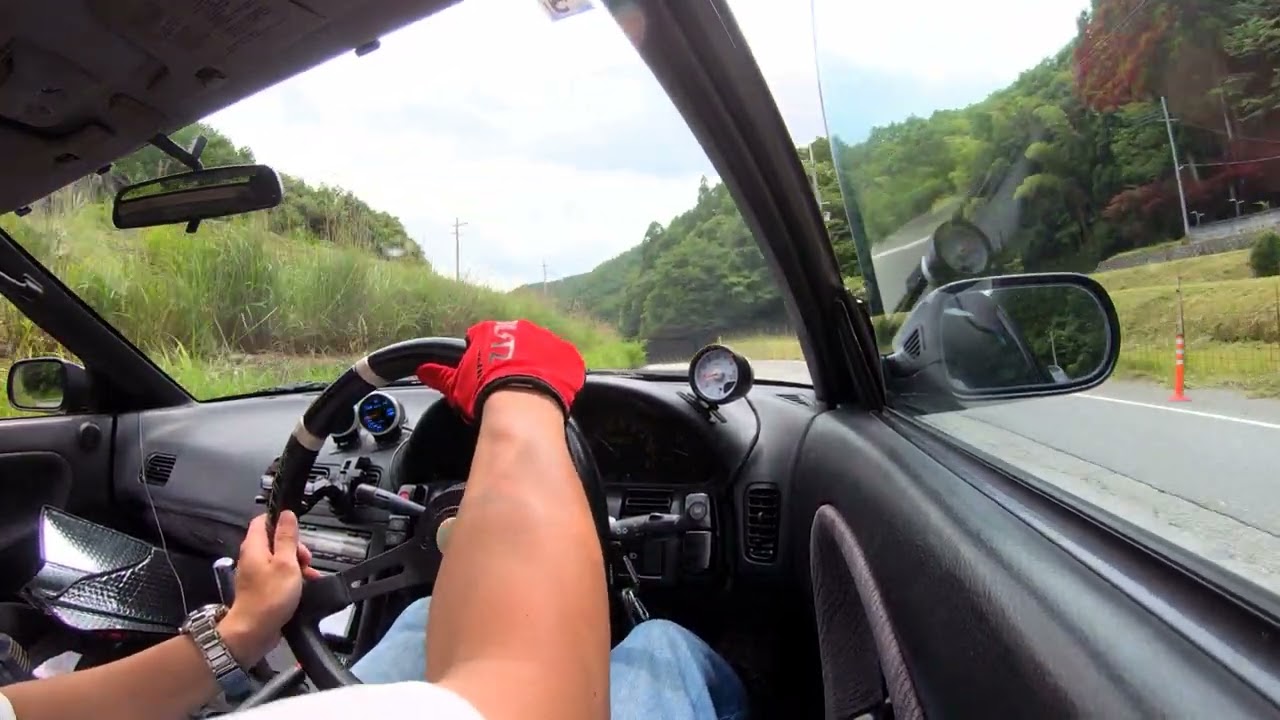 180sx バックタービン＆マフラー音同時録音