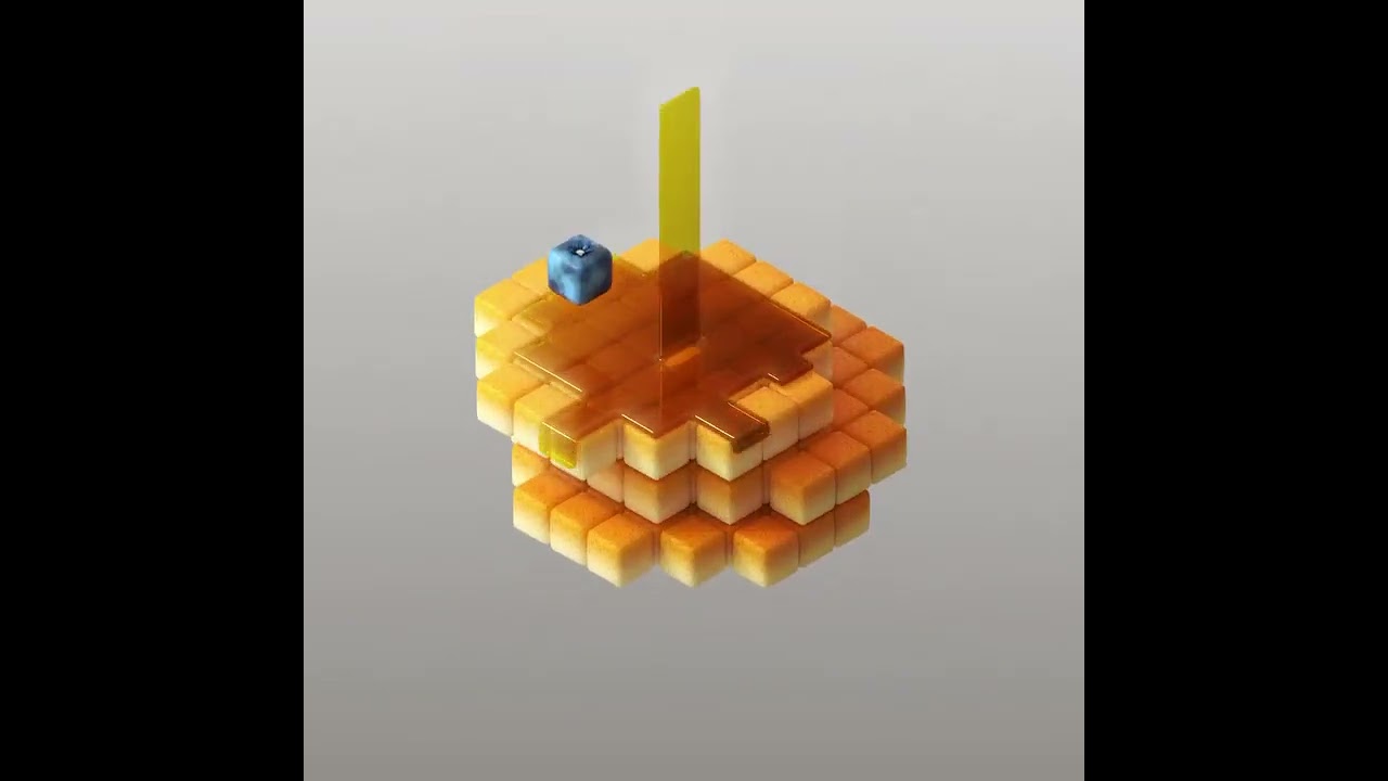 Завтраки в 80-х, до того, как Бог изобрел HD 😁  cinema 3d #animation #blender #cinema #cinema3d