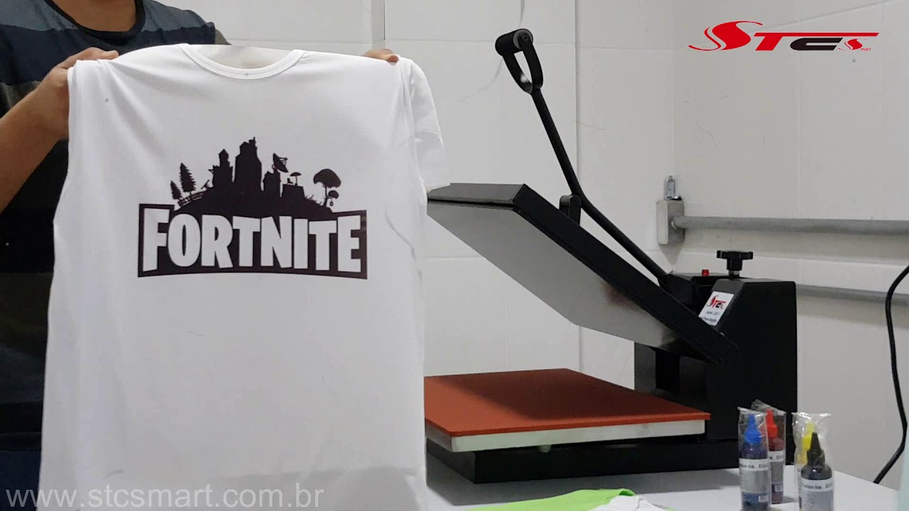 Prensa Plana Digital STC Smart Full Led Sublimando Camiseta e Porta Retrato