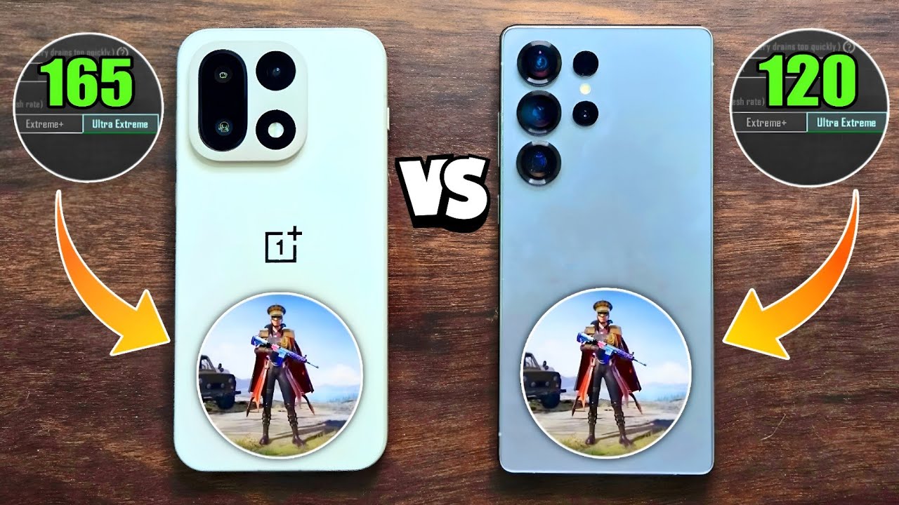Oneplus 15 vs S25 Ultra - 165 FPS BGMI Test, Heating & Battery Test 🔥 