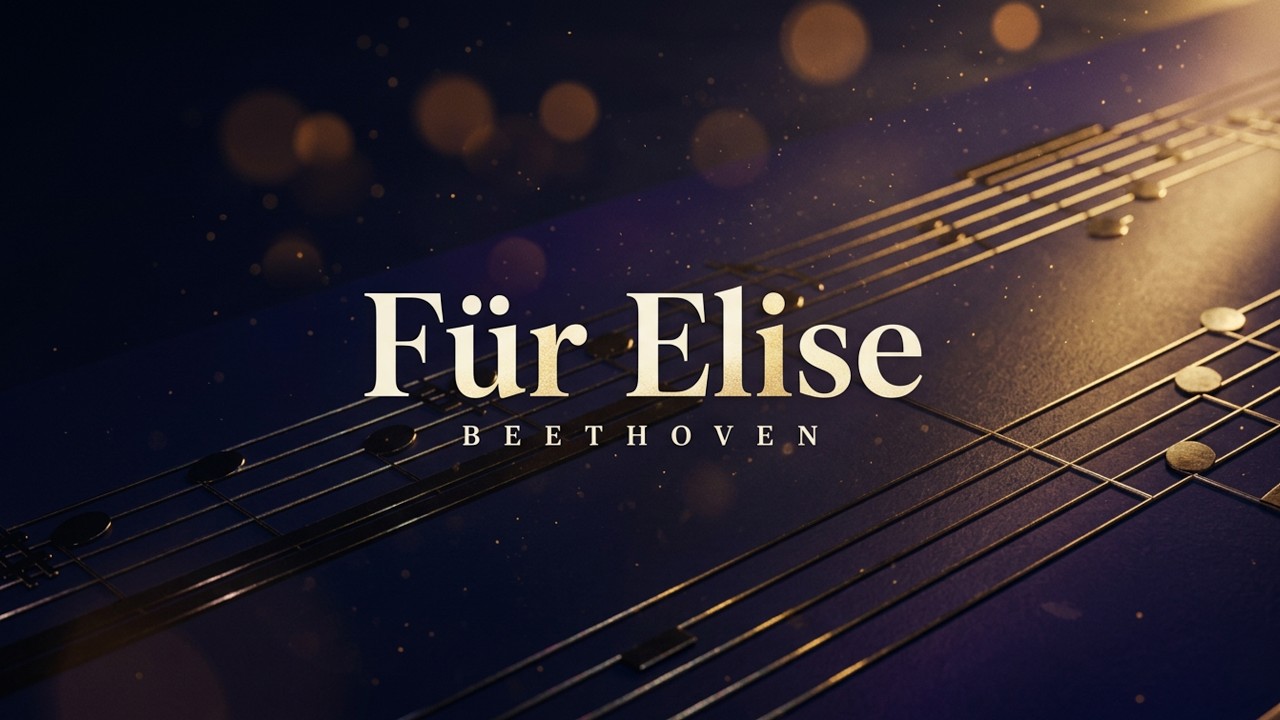 F&uuml;r Elise &ndash; Beethoven | 3D Animated Sheet Music