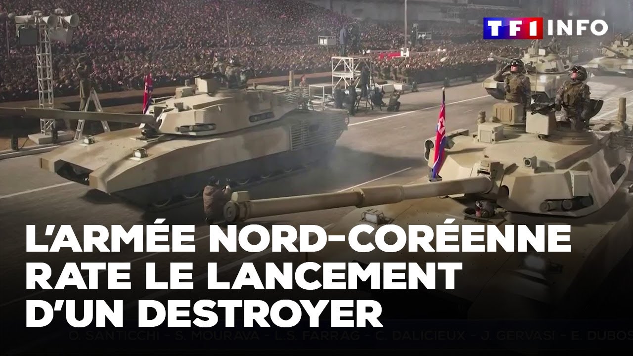 L'arm&eacute;e nord-cor&eacute;enne rate le lancement d'un destroyer｜TF1 INFO