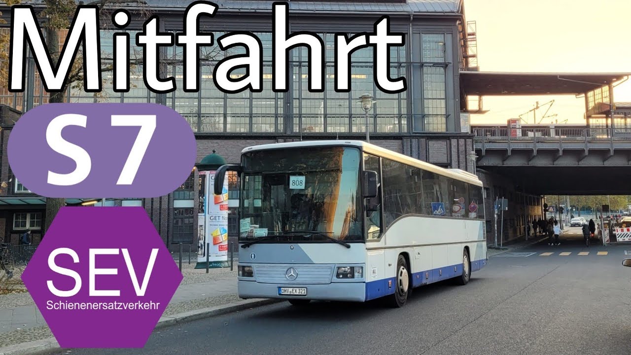 Berlin | Mitfahrt | Mercedes-Benz O550 Integro | Linie S7SEV | Zoologischer Garten - Friedrichstraße