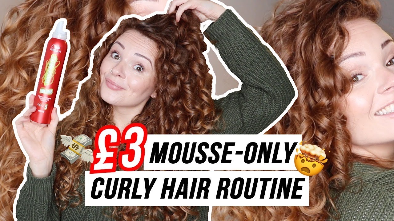 STYLING MY CURLY HAIR WITH MOUSSE ONLY | BUDGET FRIENDLY CURLY HAIR STYLING ROUTINE