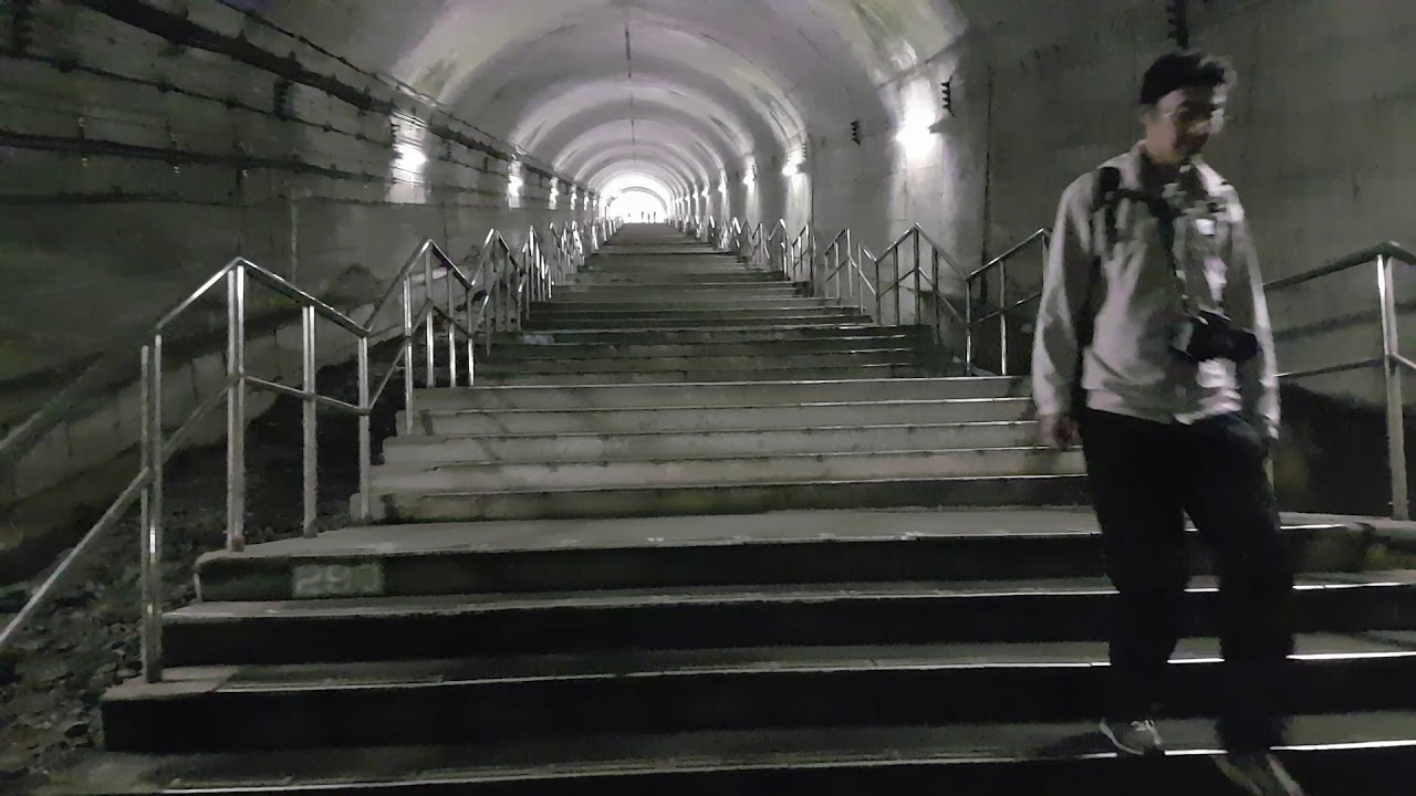 도아이역 하행승강장에서 지상까지