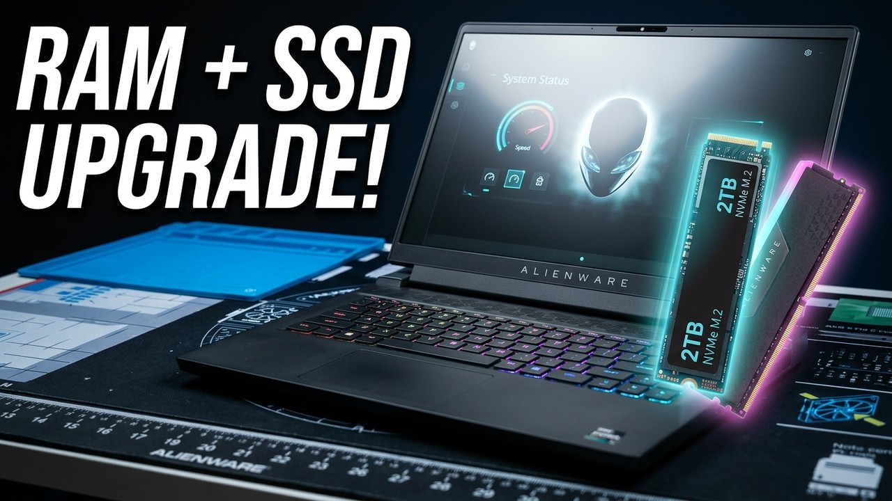 Alienware 16 Aurora! Unboxing + Step by Step SSD & RAM Installation!