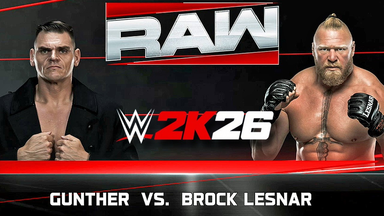 Gunther vs Brock Lesnar - WWE 2K26