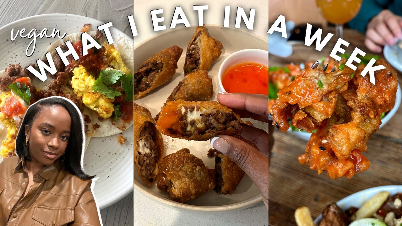 Vegan What I Eat In A Week 024 | philly cheesesteak egg rolls, fried oyster mushrooms, fried rice