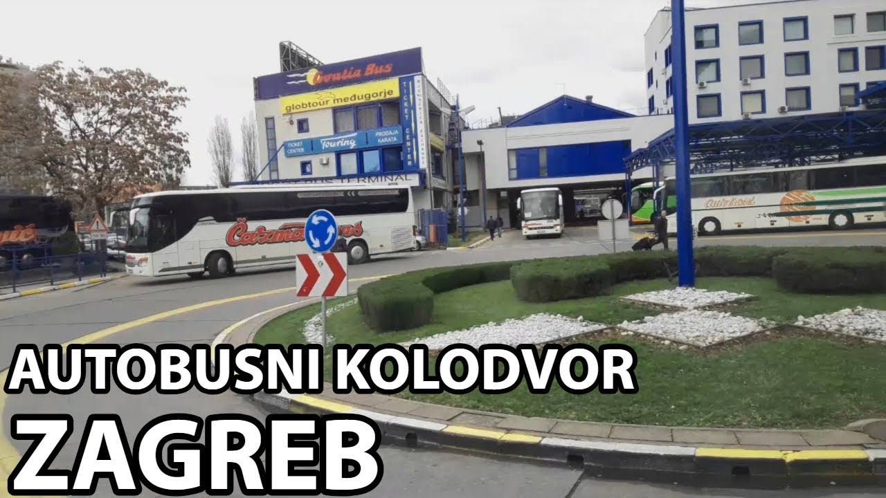 Bus Ride | Arrival at Zagreb Main Bus Station | Dolazak na AK Zagreb