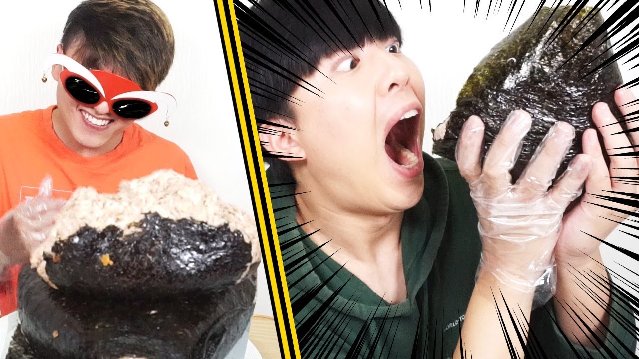 삼각김밥의 부실한 속을 10배로 크게 만들면 어떻게 될까??? [파뿌리]