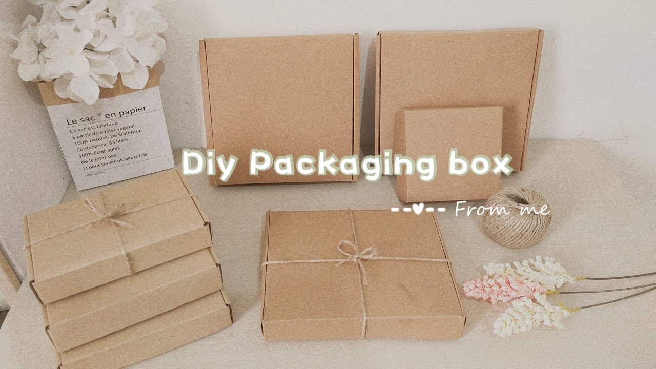 DIY Corrugated box • Packaging box • Kraft box (2 pesos only)