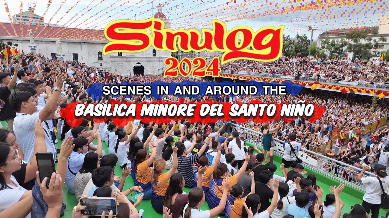 🐵 [HD #CEBU 🇵🇭 ] SINULOG 2024 : A Huge Crowd of Devotees at the Basilica for the Novena Mass