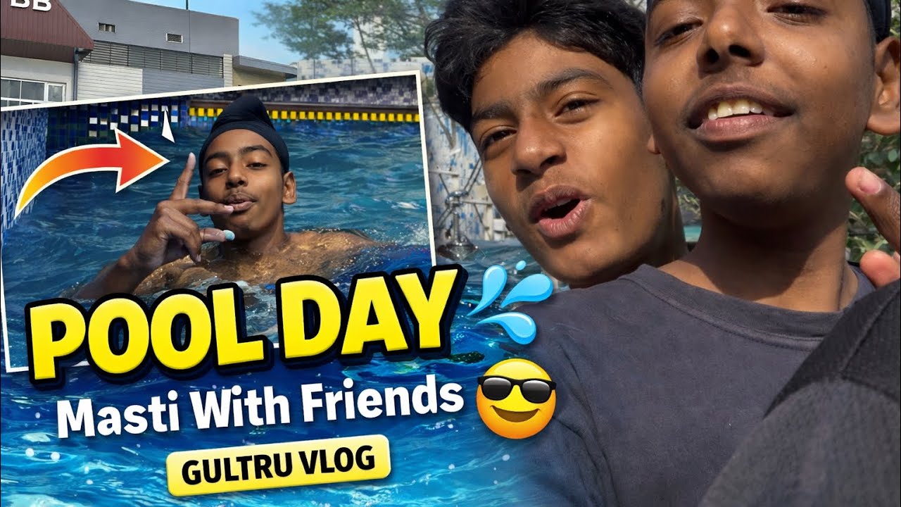 Swimming Pool Masti with Harman, Mahavir & Suraj 🌊