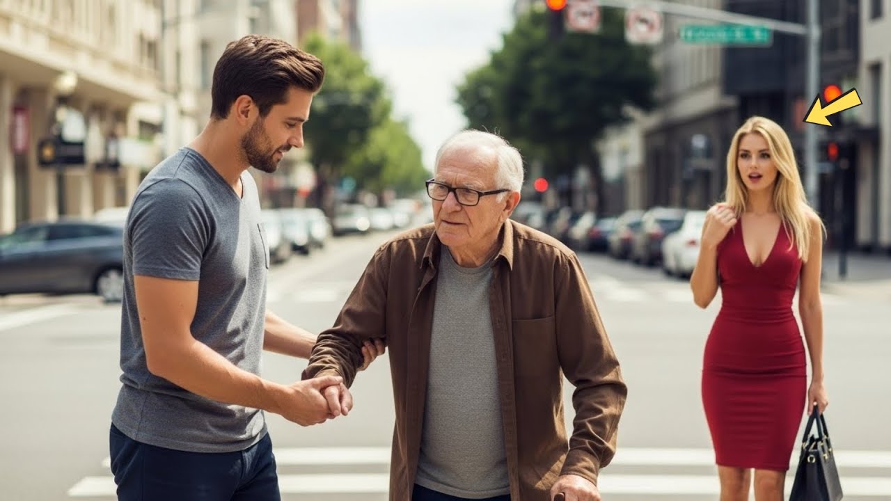 Single Dad Helped A Blind Old Man And Got Fired… But His Granddaughter Changed Everything