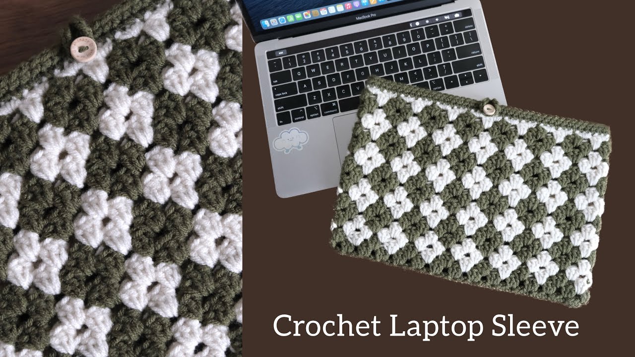 Crochet Laptop/ Tablet Sleeve Tutorial 🌷𝓓𝓪𝓲𝓼𝔂