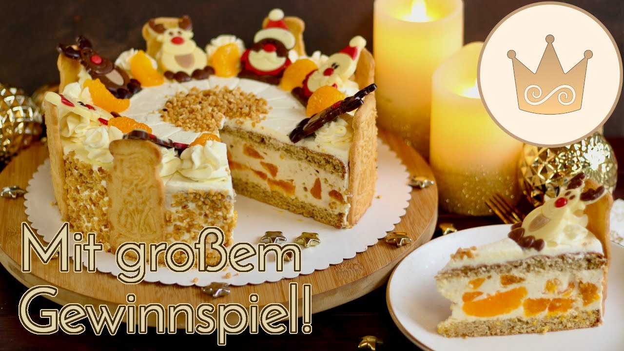 DIE WEIHNACHTSTORTE 2021! 💝MANDARINEN-SPEKULATIUS-TORTE BACKEN! REZEPT UND GEWINNSPIEL #SCCC21 💝