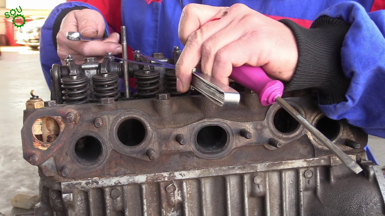 Seřízení ventilů motoru, kontrola kompresních tlaků