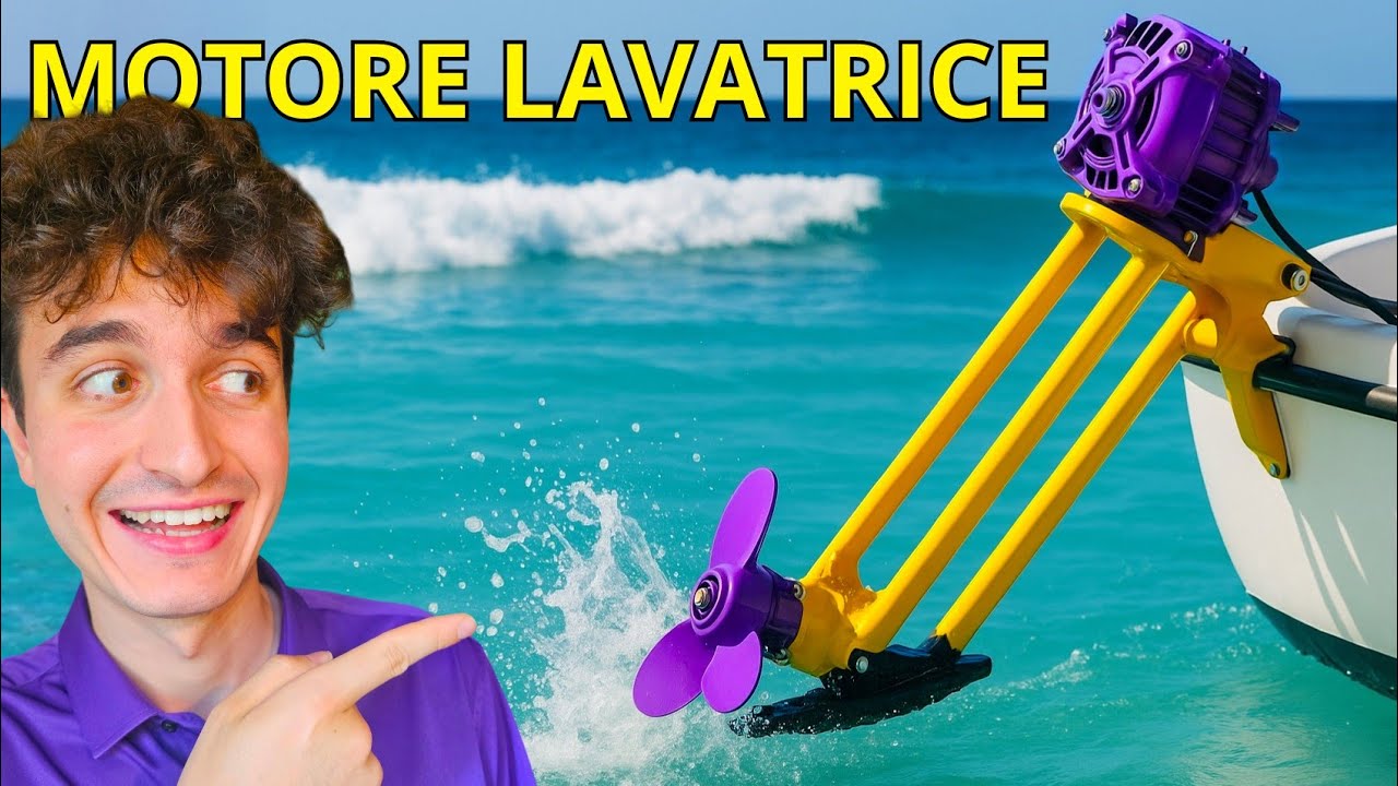 HO COSTRUITO UN MOTORE FUORIBORDO CON MOTORE LAVATRICE