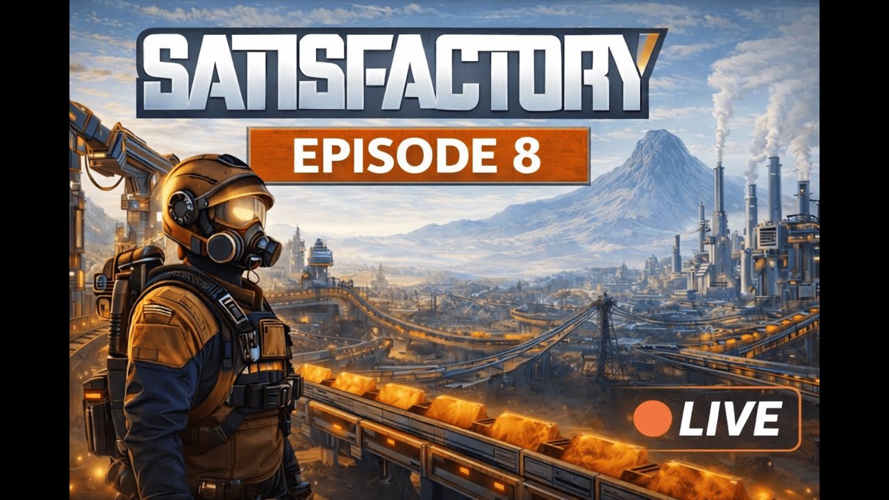 🔴LIVE! Satisfactory | Ep 8 | Phase 2 Of Planning Our Mega Base