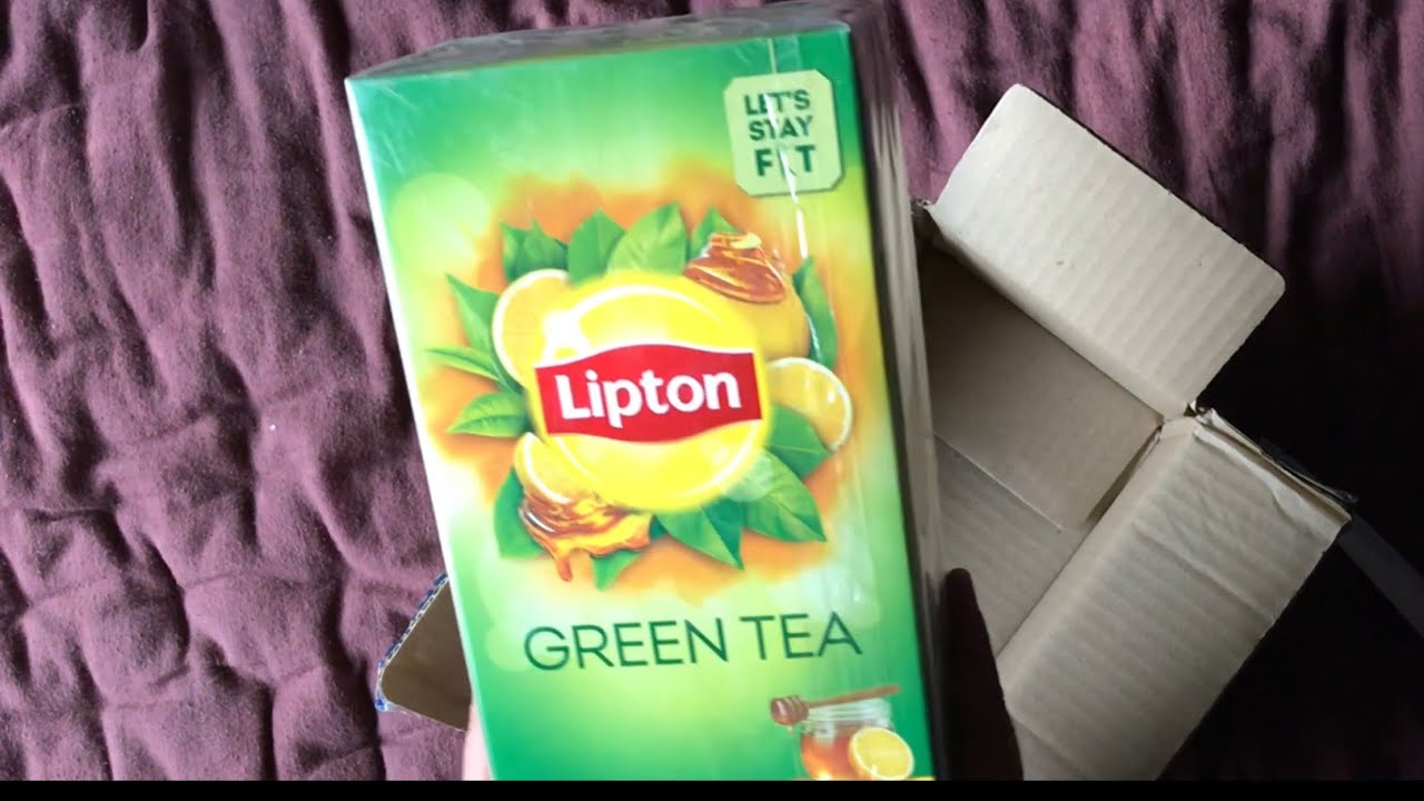 Unboxing Lemon Green Tea Bags Box  (100 Bags)