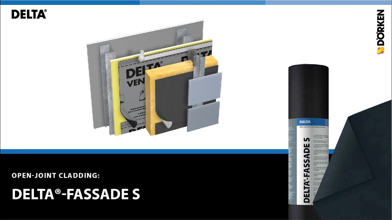 How to install DELTA®-FASSADE S in open-joint cladding designs
