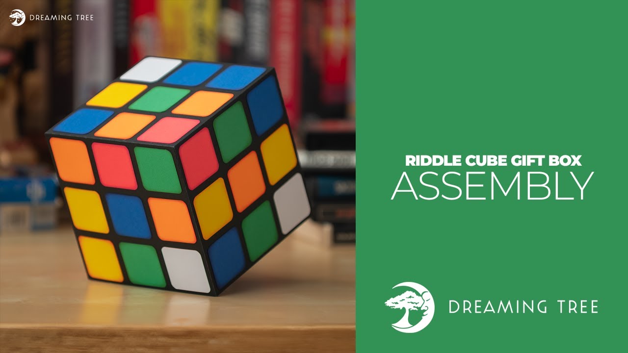 SVG File - Riddle Cube Gift Box - Assembly Tutorial (Cricut, Silhouette, ScanNCut)