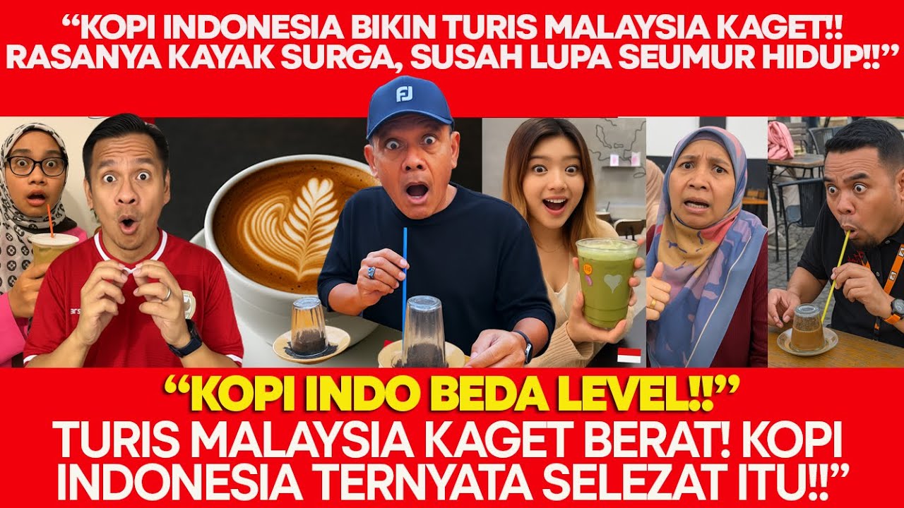 PARAH!! TURIS MALAYSIA LANGSUNG GEMETAR!! KOPI INDONESIA BIKIN DIA LUPA RASA KOPI SENDIRI!!