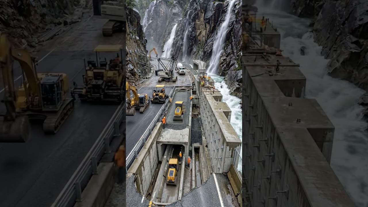 Flood-Damaged Mountain Highway Rebuilt! 🌊🏔️ | Extreme Road Reconstruction