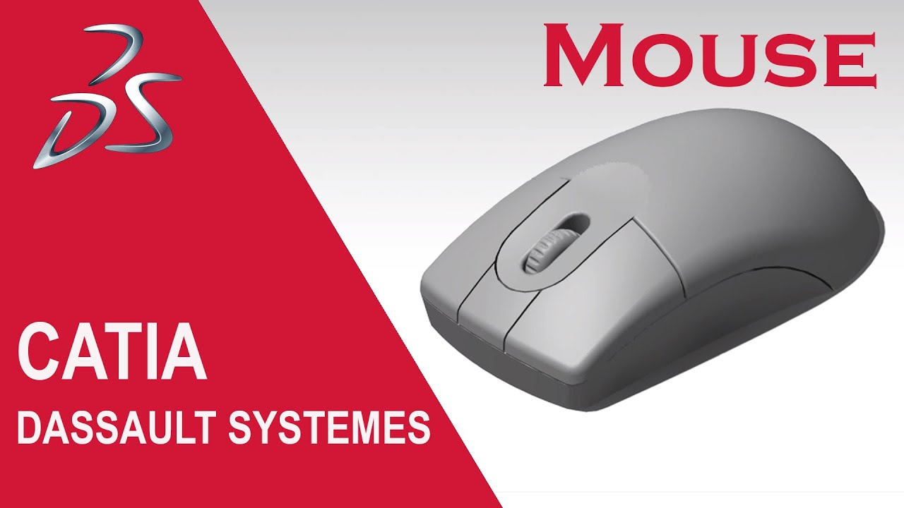 Mouse Design in Catia #Wireframe #GSD #PartDesign