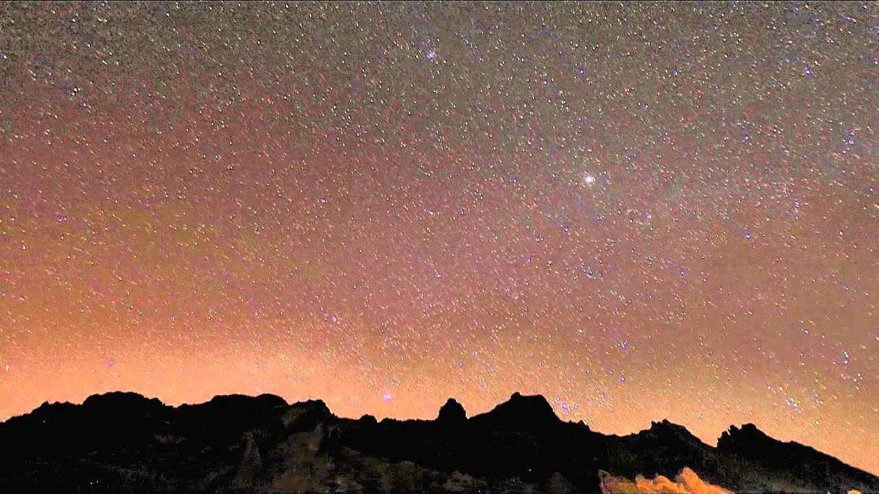 Southern Night Sky, Teide National Park - Time-Lapse  HD