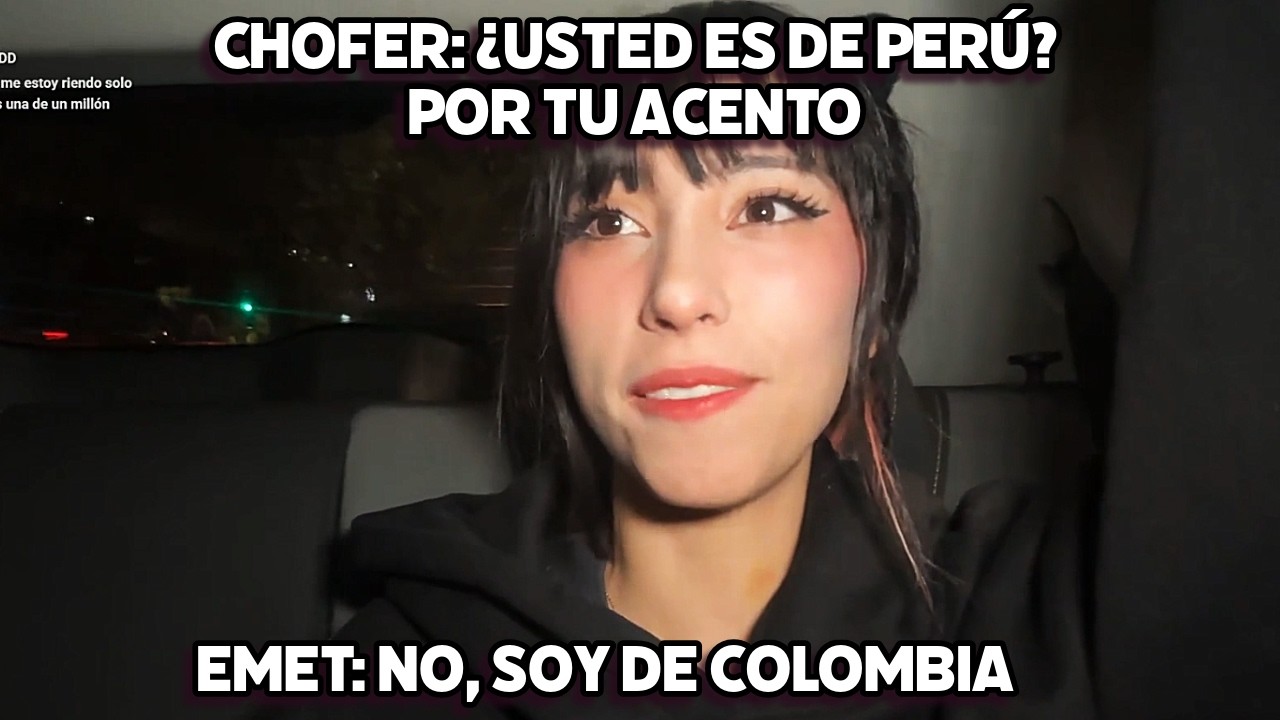 EMETSUKI HABLA CON EL CONDUCTOR Y LA CONFUNDEN CON  QUE ES PERUANA POR SU ACENTO