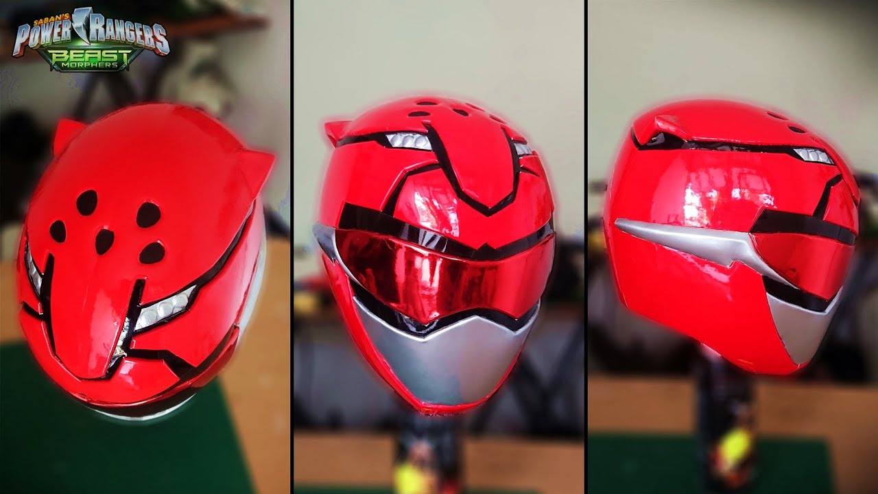 Cara Membuat Kostum Power Rangers / Super Sentai - Rangers Helmet  (NYALAKAN CC INDO)