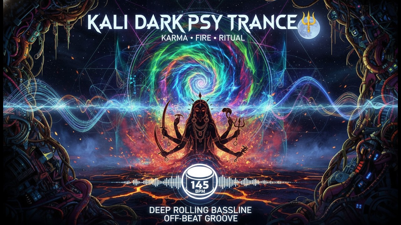 Kali Dark Psy Trance 🔱 | Karma • Fire • Ritual | Psychedelic Indian Festival Music