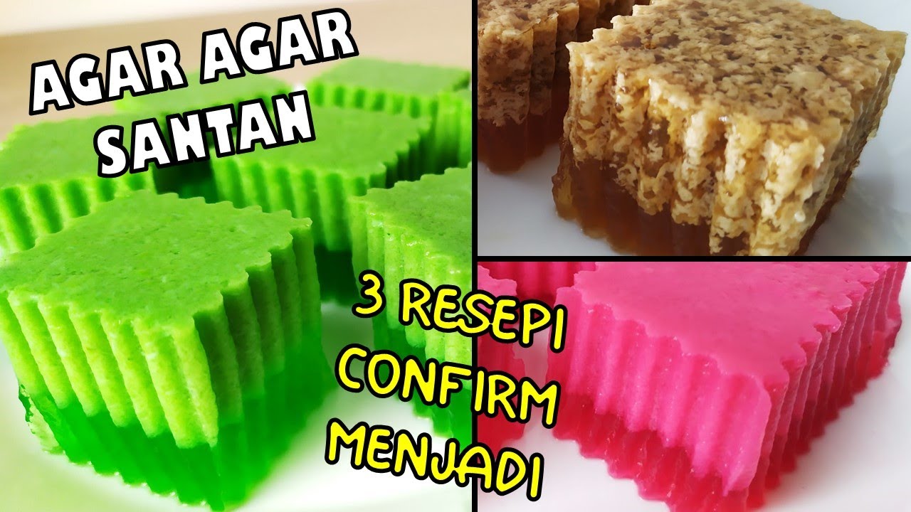 3 Resepi Agar Agar Santan yang SIMPLE, SEDAP & CONFIRM MENJADI~