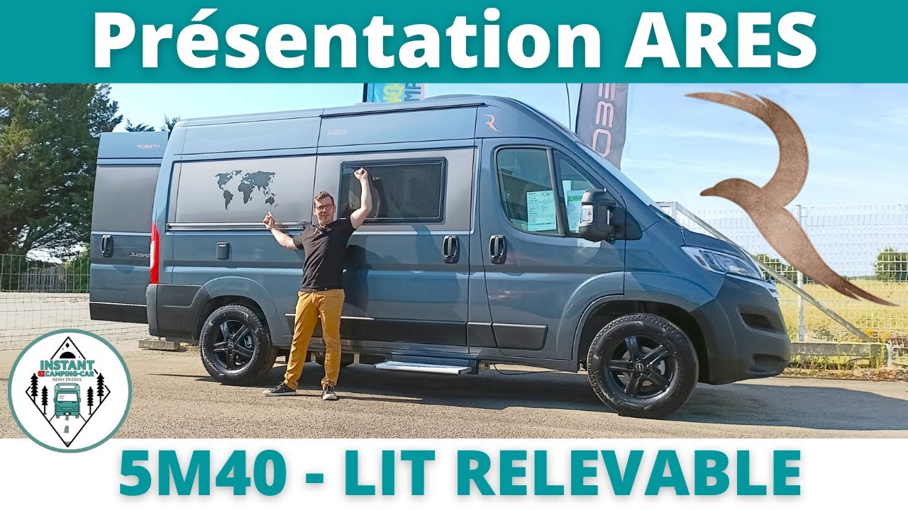 5M40 avec LIT RELEVABLE ÉLECTRIQUE ! Présentation ROBETA ARES modèle 2023 *Instant Camping-Car*