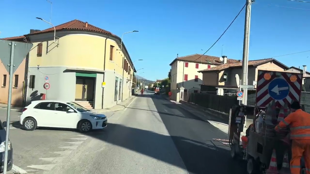 De Montebelluna a Conegliano só estrada interna.