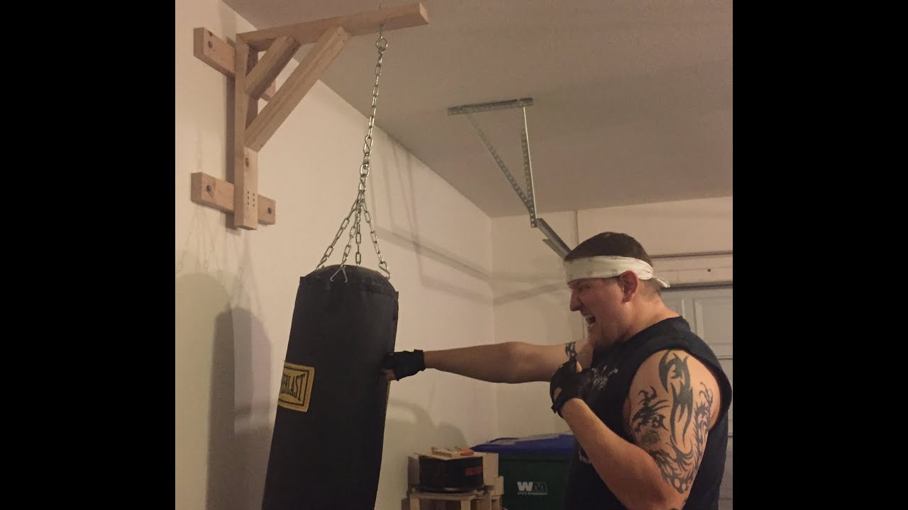 How to make a heavy bag stand for less than $15!!!