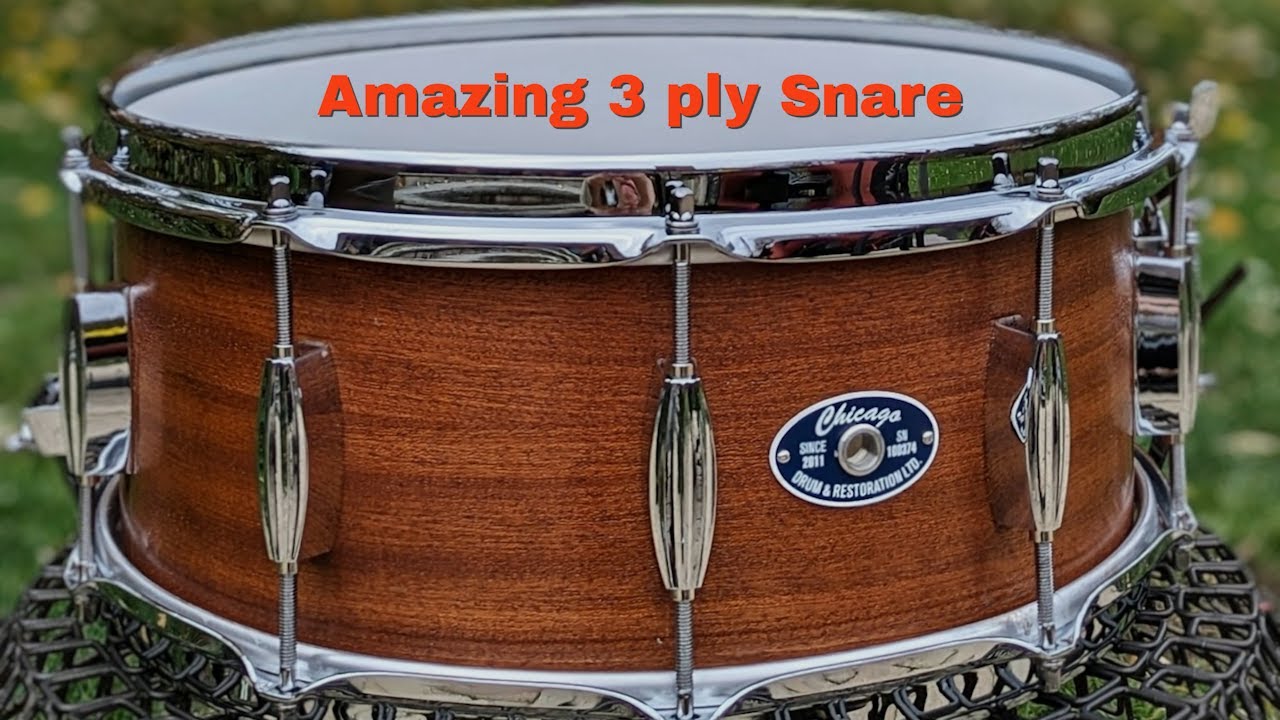 Chicago Drum &  Restoration 3 Ply Mahogany Snare