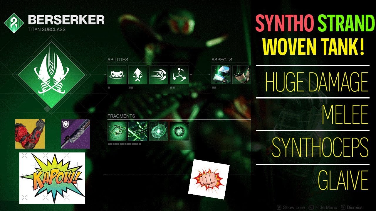 No Ammo Needed! Suspend And Destroy Synthoceps Strand Titan Melee Build Destiny 2 Lightfall